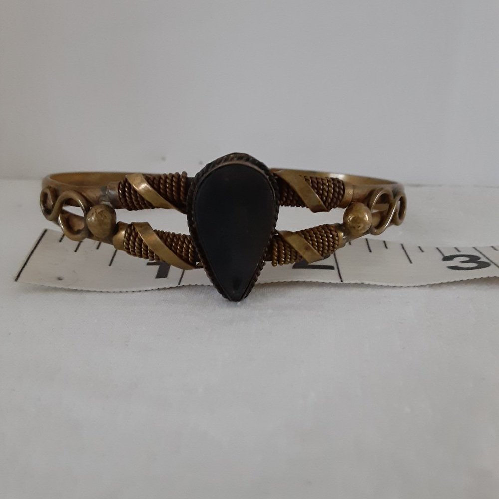 Boho gypsy cuff bracelet - Picture 5 of 5